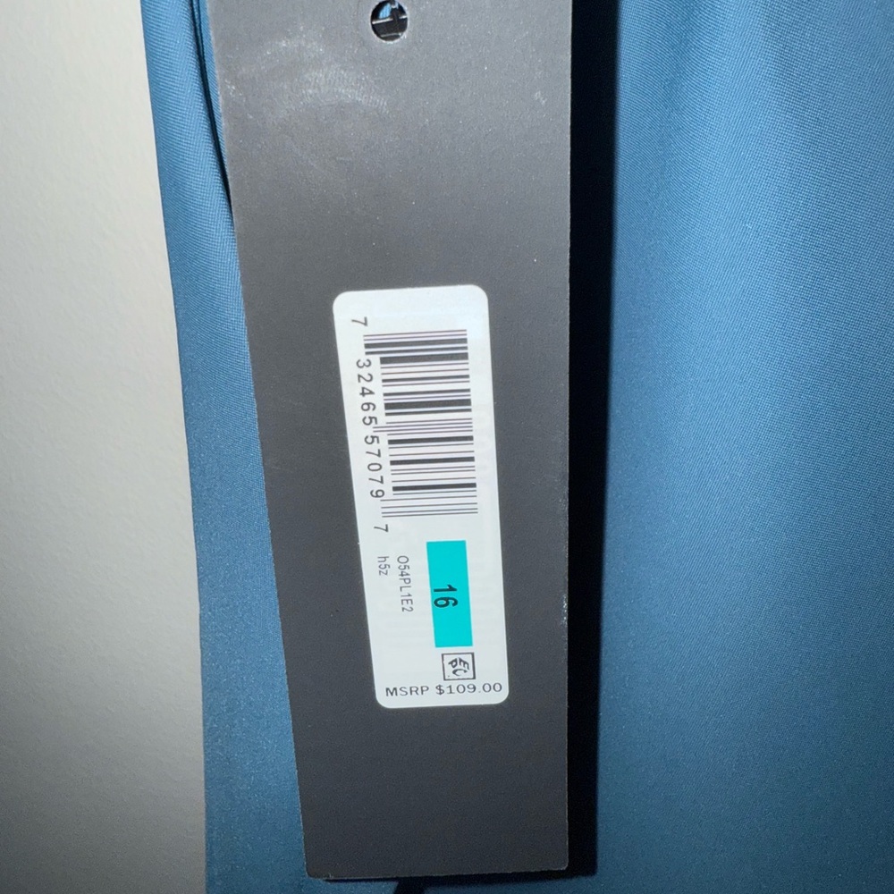 NWT Donna Karan Teal Cropped Pants - Picture 4 of 4